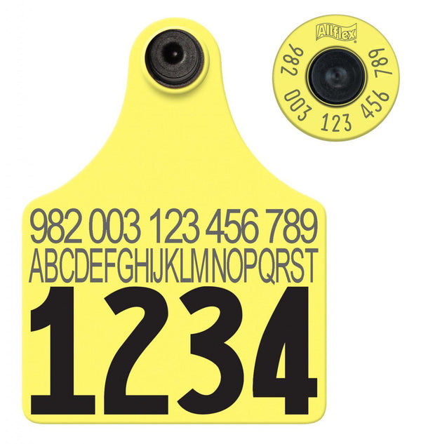 Allflex Allflex Maxi FDX Matched Pair Set Layout 5 - Yellow