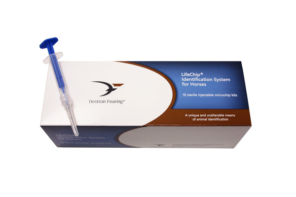 Destron Fearing 840 LifeChip 134 KHZ BT Domestic Equine Box of 10 Units