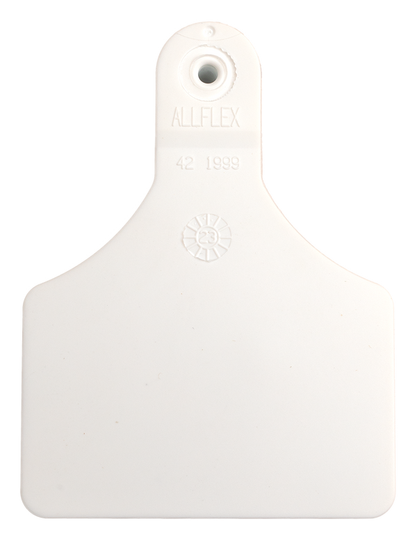 Allflex Pre-Numbered ATAG CALF tags in bags of 25- White